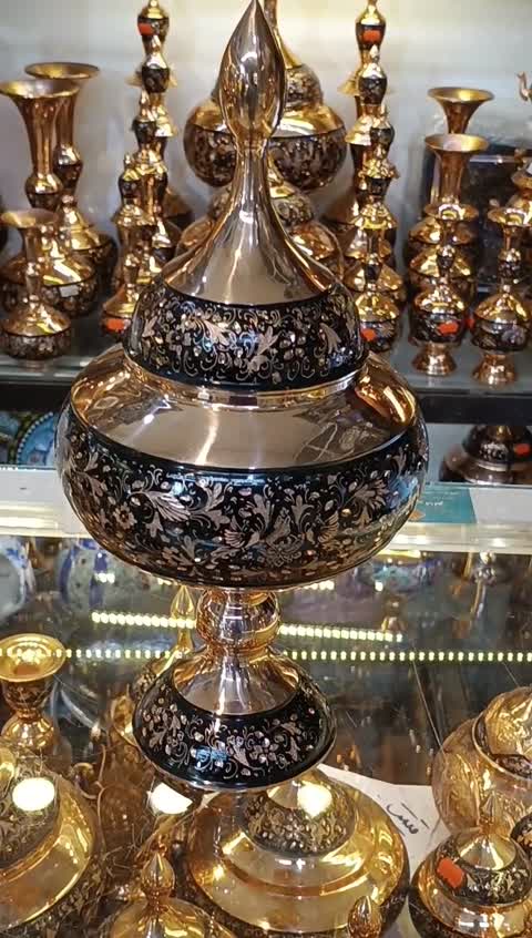 شکلات خوری حکاکی روی مس رنگ ثابت