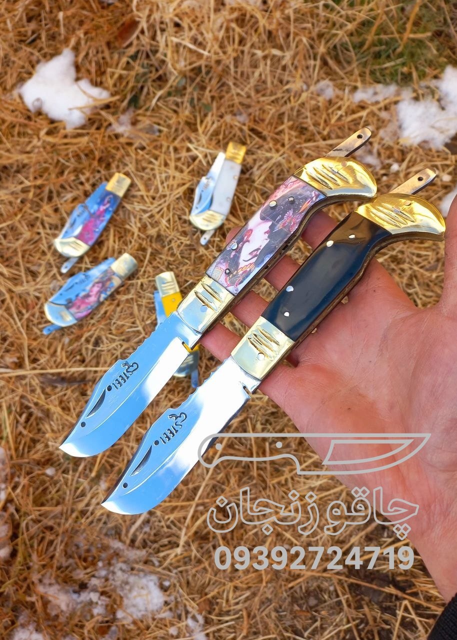 چاقو دنده ای تیغه استیل بزرگ علی سایز کلی 23 سانتجدید