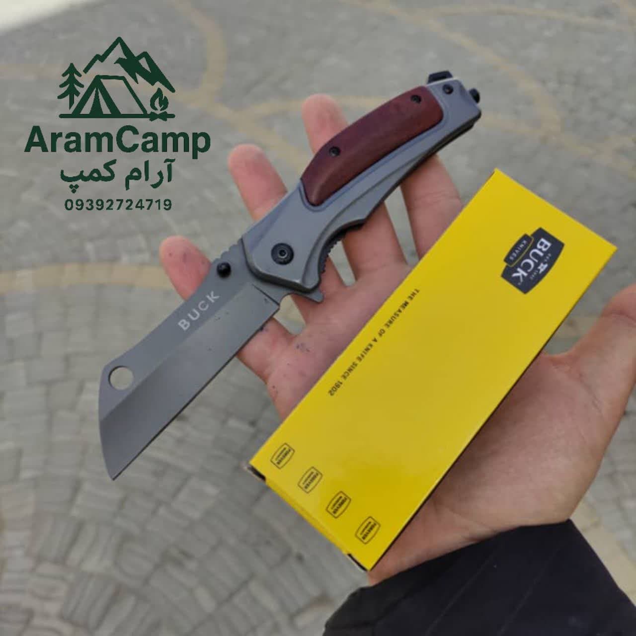 چاقو تاشو باک مدل ساتوری (Buck Cleaver) – قدرت برش و حملپذیری در یک نگاهجدید