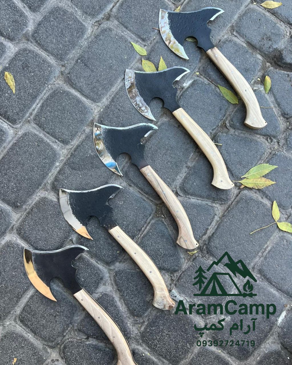 تبر فولادی یک تیکه زنجان دو لبه سایز کوله پشتی و صندوقجدید