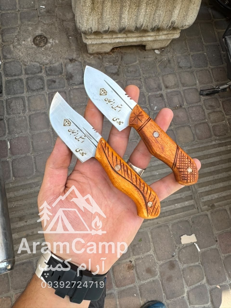 چاقو کپوری ثابت تیغه استیل ضد زنگ نادری زنجانجدید