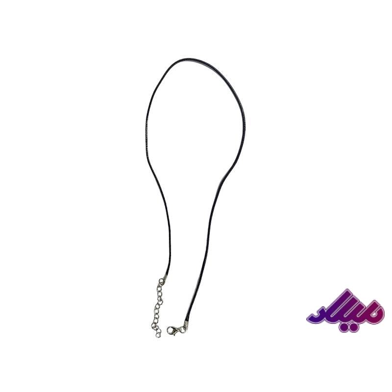گردنبند چرم مشکی 50 سانت
