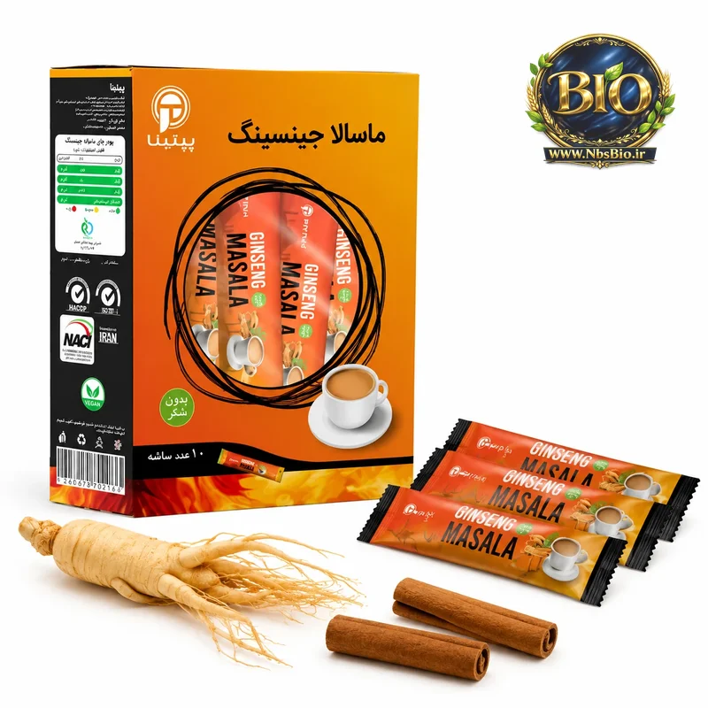 پودر چای ماسالا جینسینگ (بسته 10 عدد)