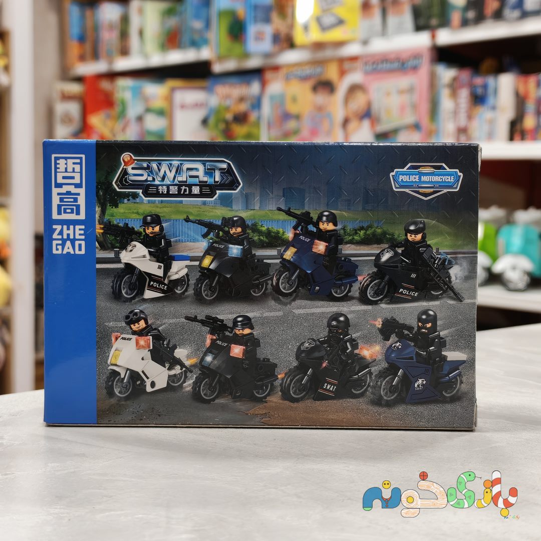 لگو پلیس SWAT با مینیفیگور به همراه موتور کد 912001