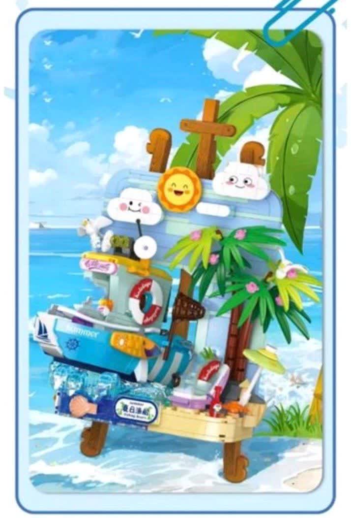 لگو قایق انیمه برند Toys Land دارای 650 قطعه کد 662020