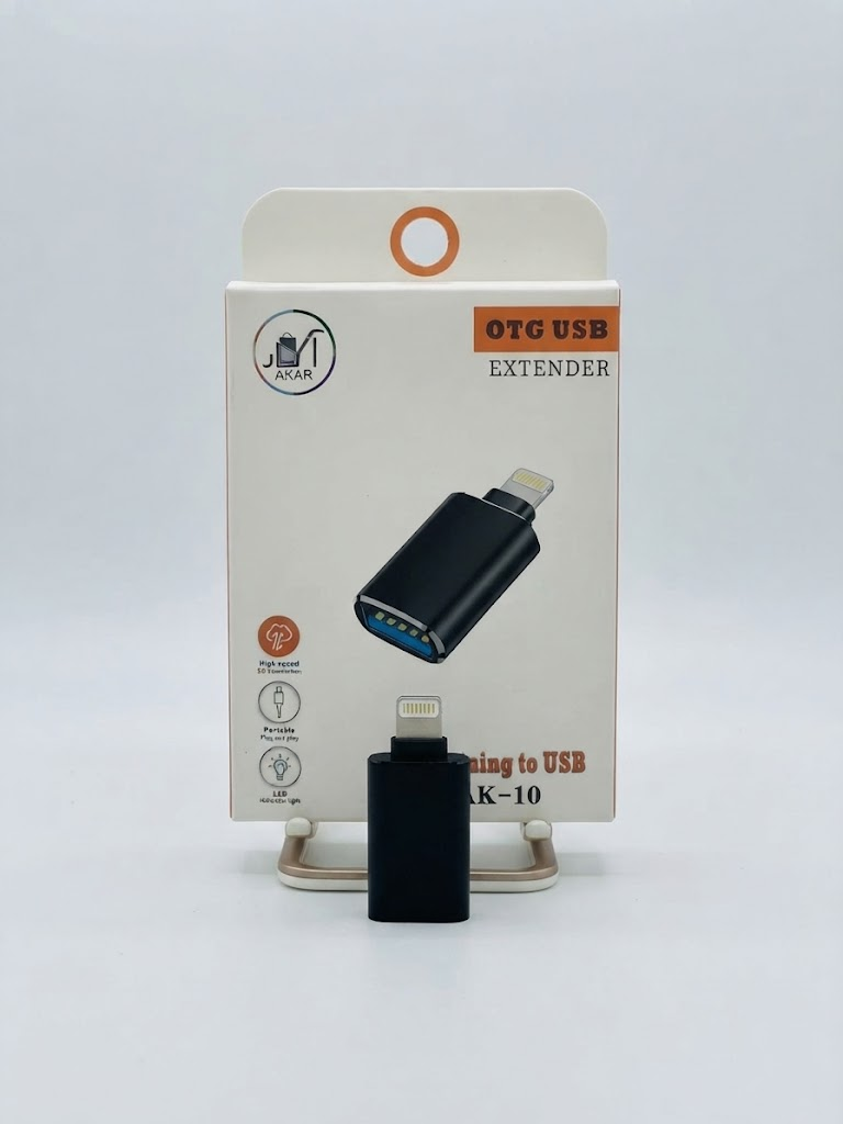 مبدل OTG USB مدل AK-10 (لایتنینگ به USB)