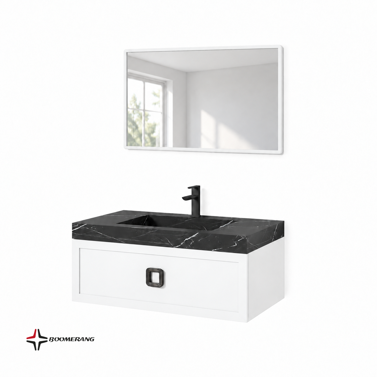 ست کابینت و سنگ روشویی فونته 90 دیواری