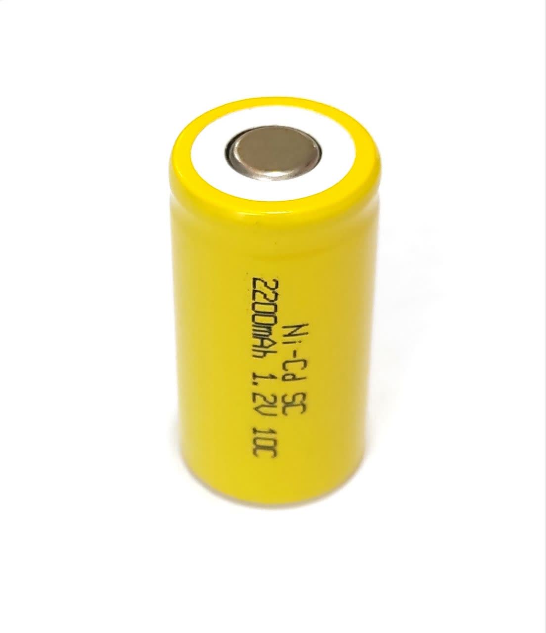 باتری دریل 1.2 ولت 2200mAh جریان بالا 10Cبا روکش زرد رنگ
