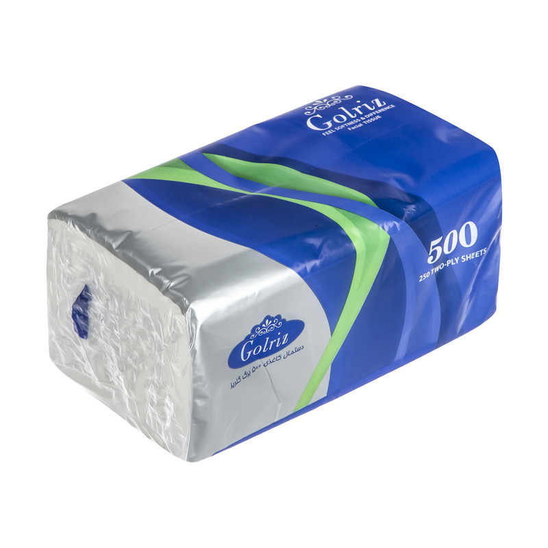 دستمال کاغذی 500 برگ گلریز مدل D500