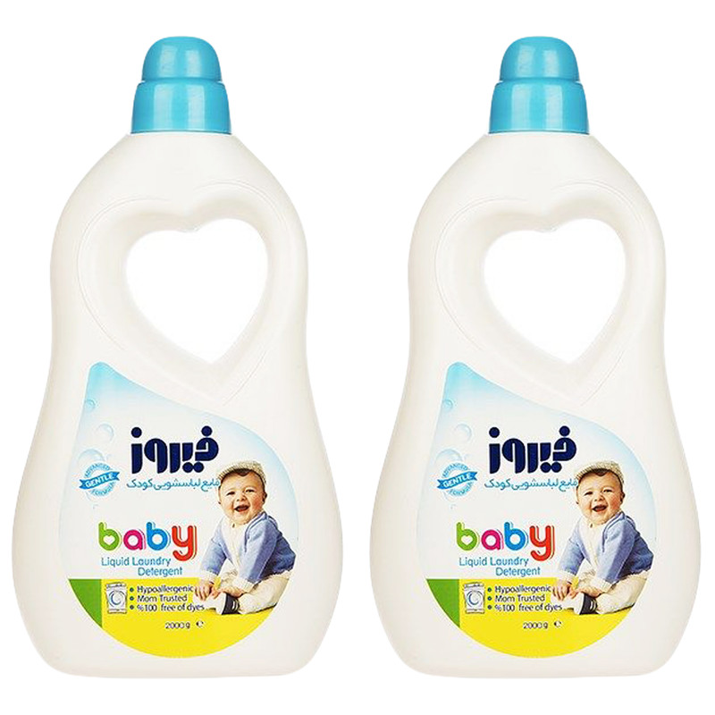 مایع لباسشویی کودک فیروز مدل Baby مقدار 2000 گرم بسته 2 عددی