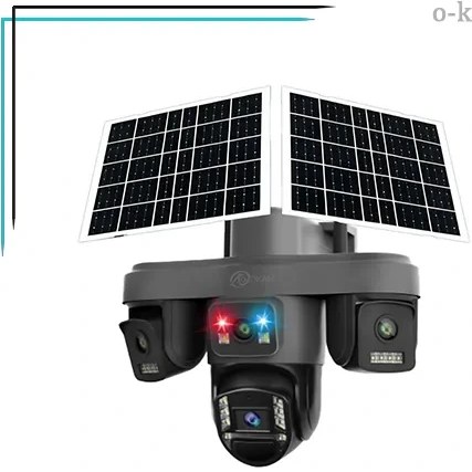 دوربین مینی اسپید دام هوشمند 4 لنز سولار سیم کارتی با تکنولوژی AOV مدل O-Kam TA4