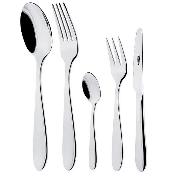 سرویس قاشق و چنگال 30 پارچه 6 نفره ناب استیل مدل ورونا