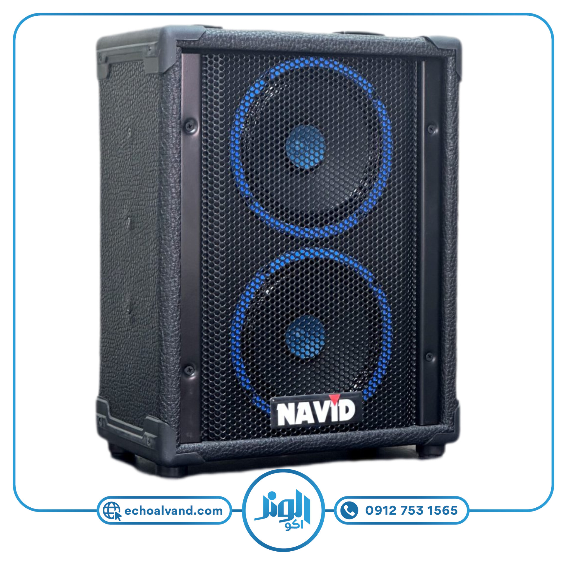 اکو همراه پرتابل 6×2 اینچ دو بلندگو شارژی نوید الکترونیک NAVID-M624