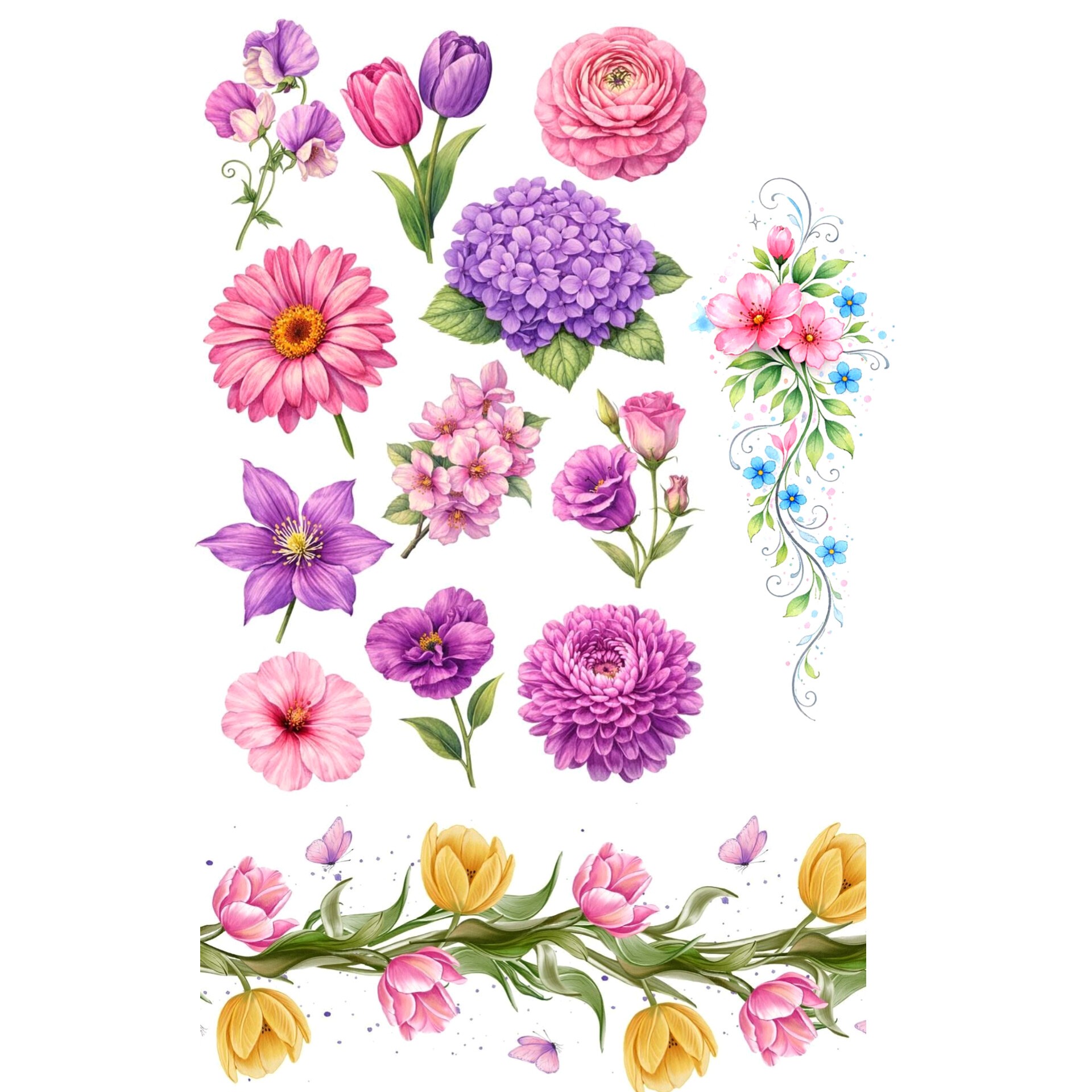 ترنسفر طرح گل 4