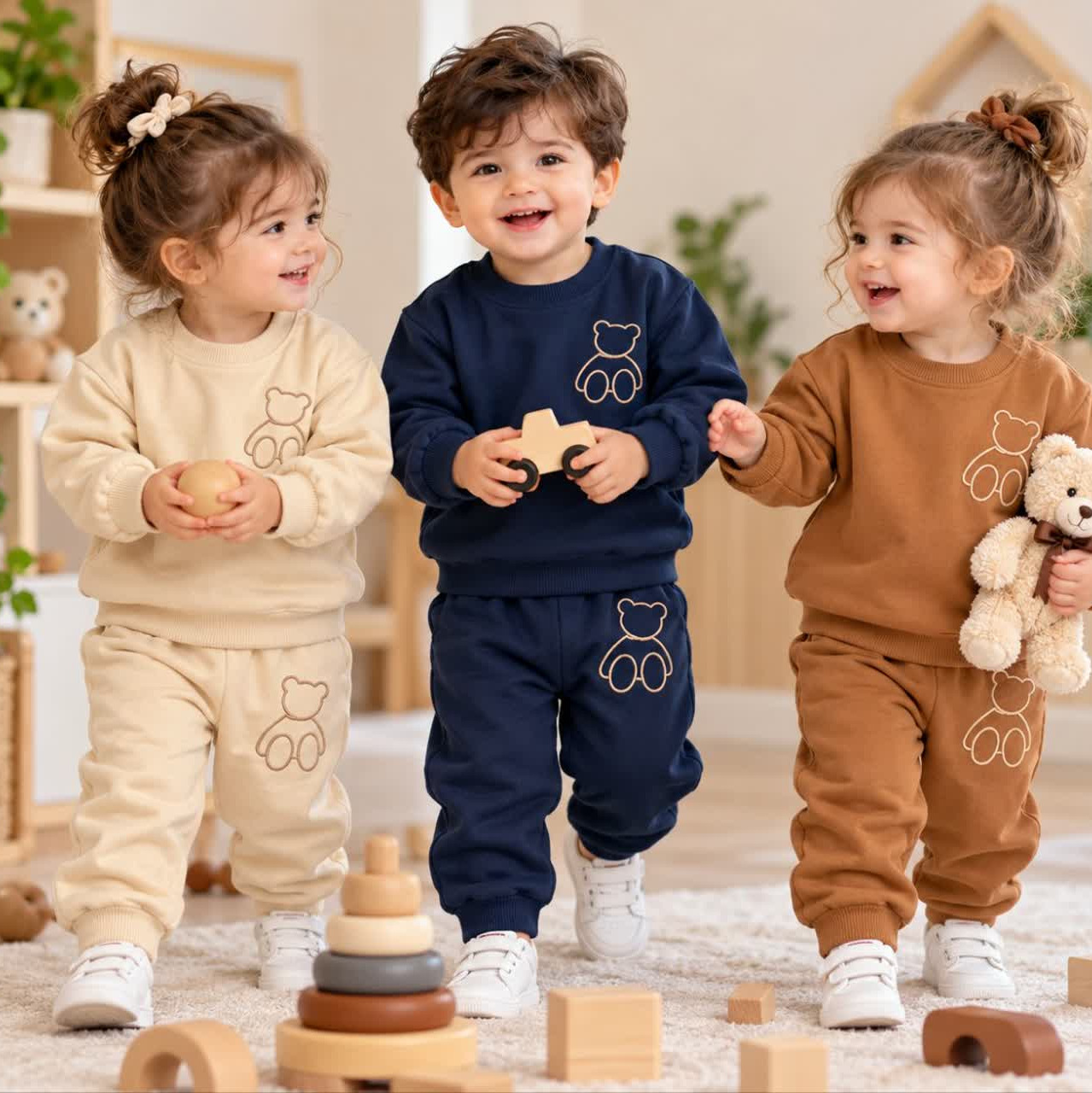 لباس بچگانه بلوز شلوار دورس تدی (موجودی چک شود)