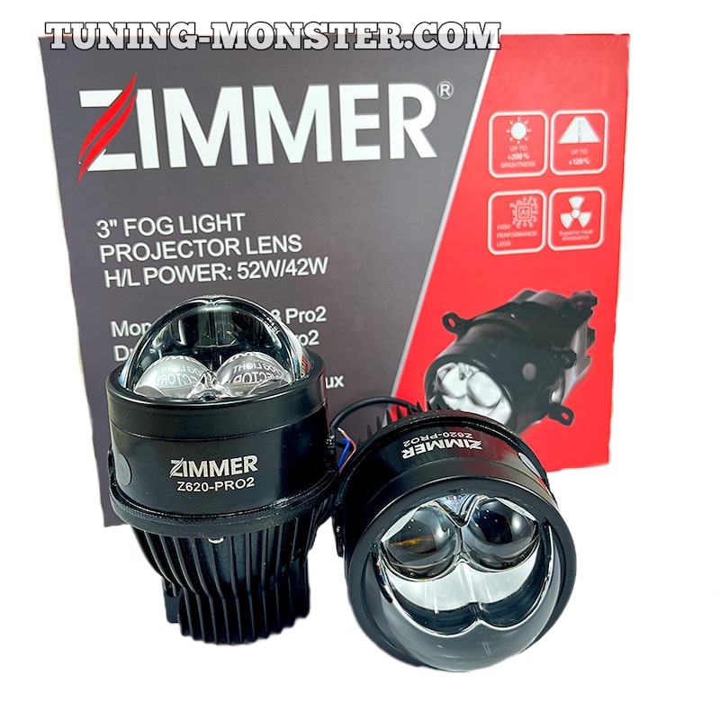 لنز جغدی پرژکتور Z620-PRO2 زیمر سفید زرد ( پس کرایه )