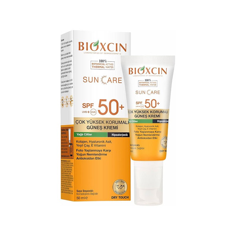 کرم ضد آفتاب رنگی بیوکسین +SPF50 مناسب پوست چرب 50 میل/ضمانت اصالت کالا