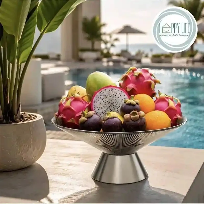 میوه خوری کریستال لینا بزرگ HAPPY HOME L-104جدید