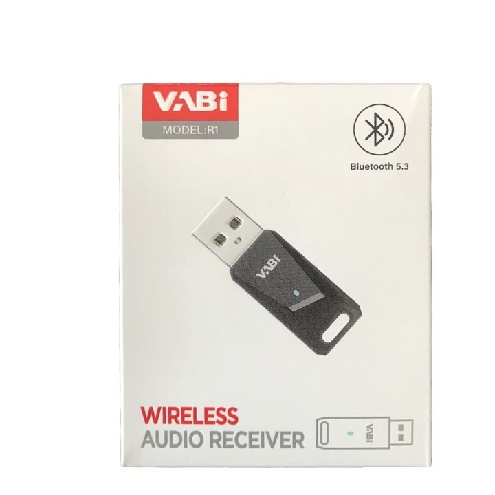 دانگل بلوتوث USB وابی مدل R1 نسخه Bluetooth 5.3 - مشکیجدید