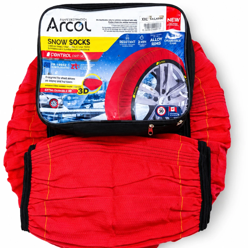 زنجیر چرخ نانو پارچه ای سایز L جنس وارداتی اصل Arcol ترکیه بسته 2 عددی