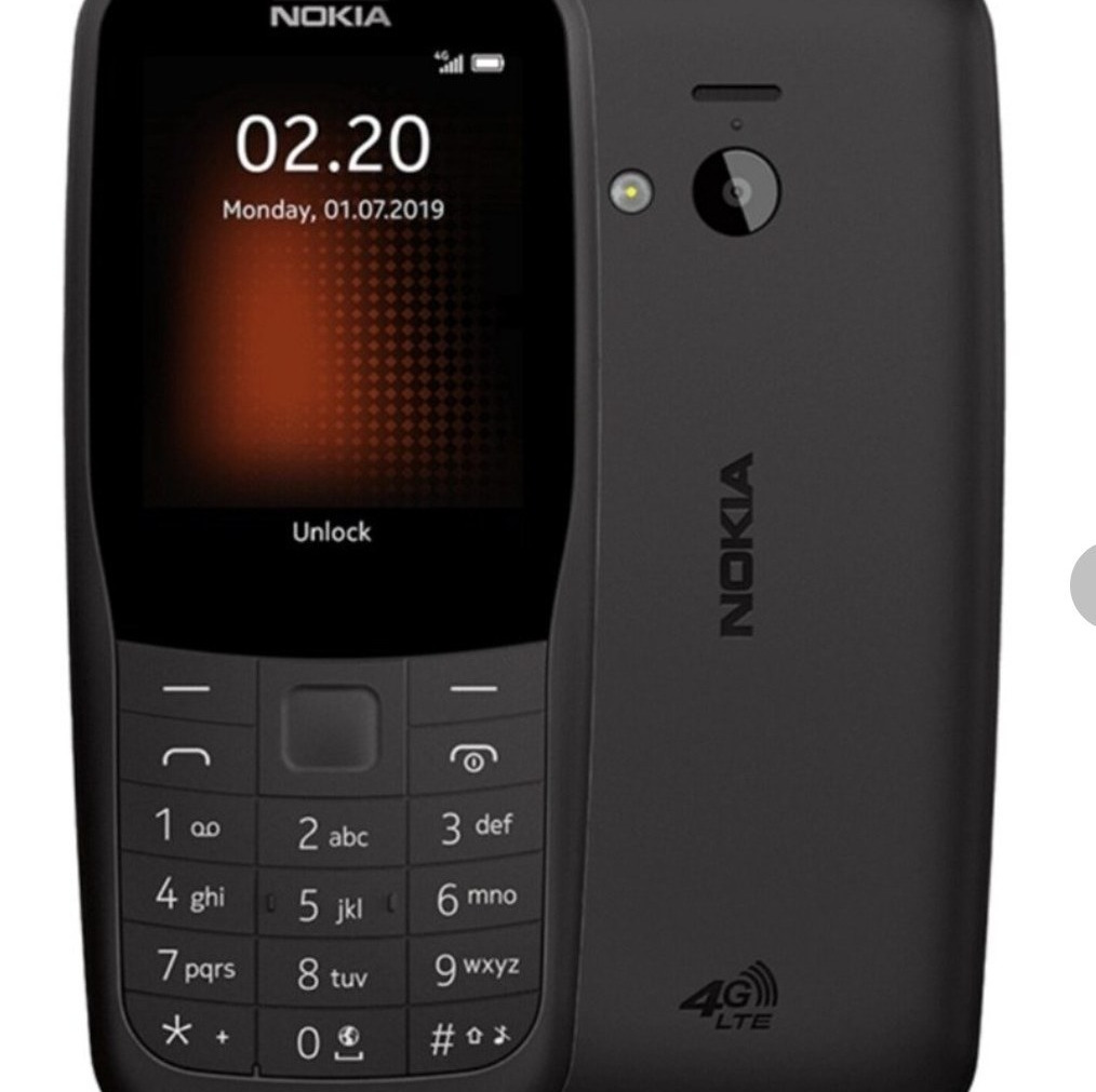 گوشی ساده نوکیا مدل Nokia 220 4G رم خور دوسیم کارت با کد فعالسازی (بدون گارانتی شرکتی)جدید
