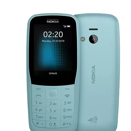 گوشی ساده نوکیا مدل Nokia 220 4G رم خور دوسیم کارت با کد فعالسازی (بدون گارانتی شرکتی)جدید