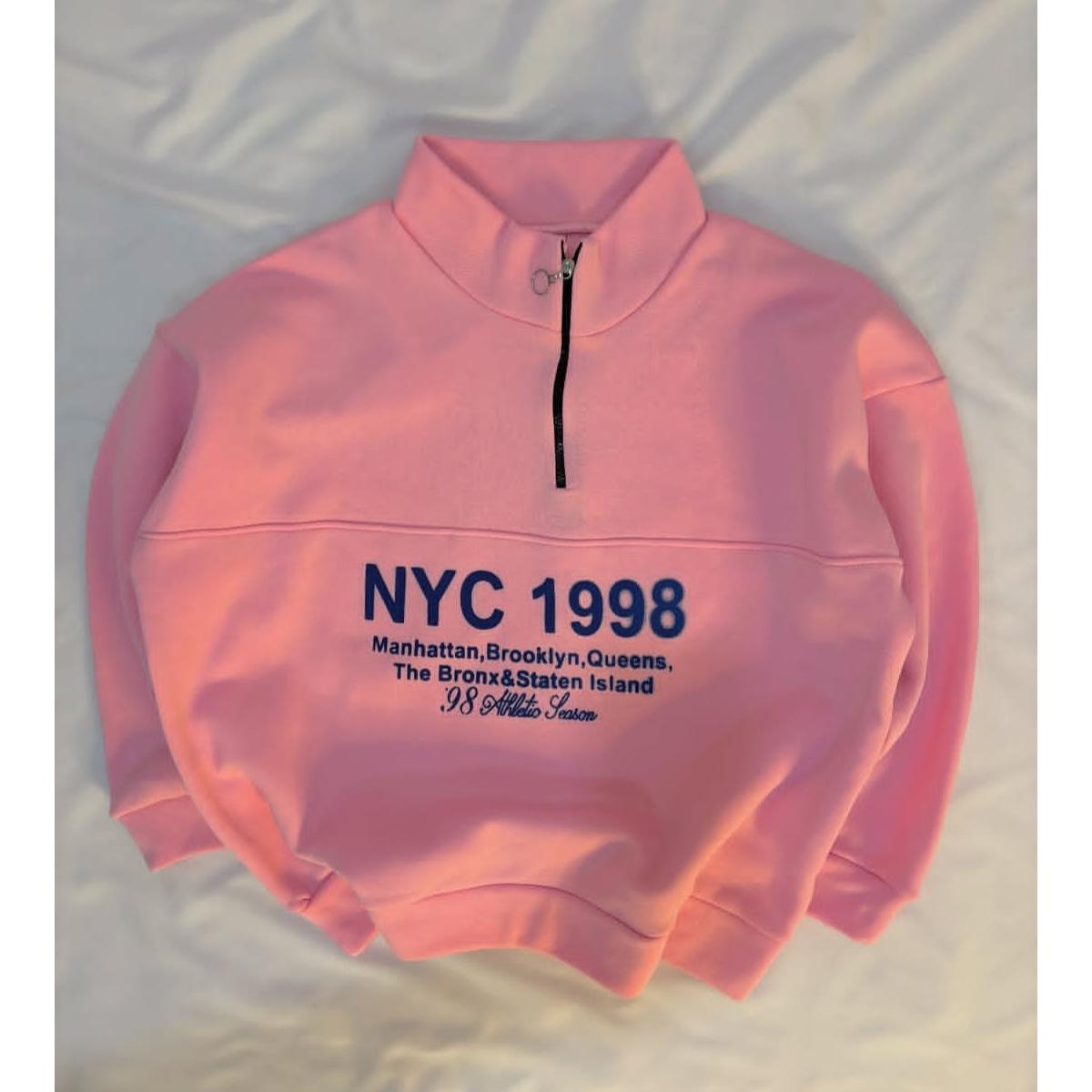 دورس نیم زیپ نخ پنبه توکرکی مدل NYC
