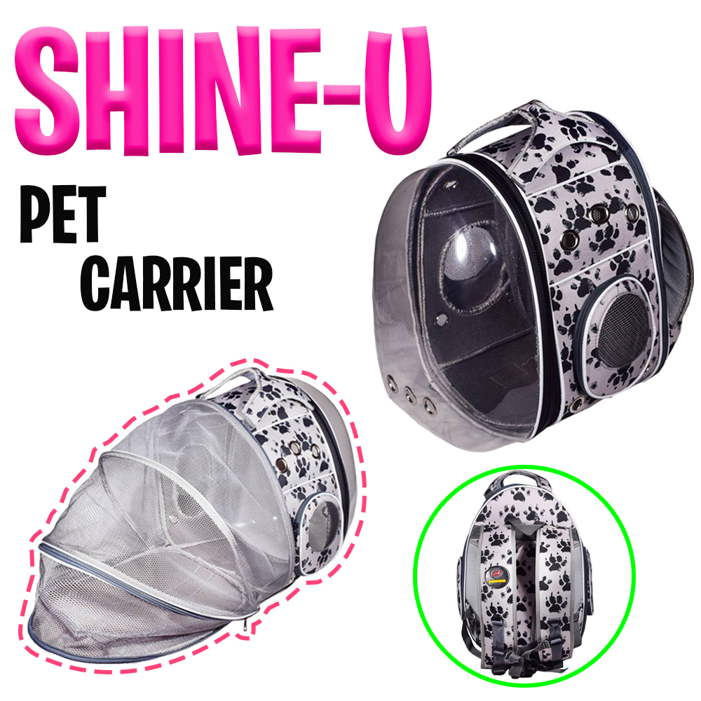 کوله حمل سگ و گربه مدل جلو شفاف پشت چتری دنیل Danniel Shine-u