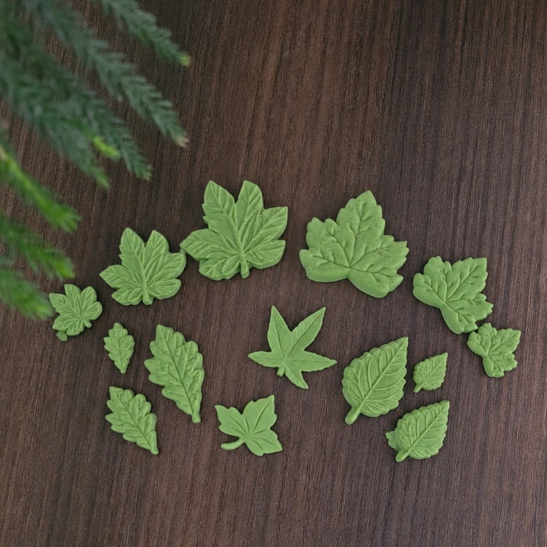 قالب سیلیکونی مجموعه شمع برگ پاییزی