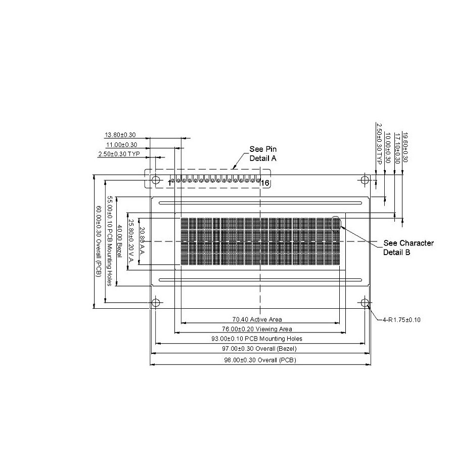 LCD کاراکتری 4x20 بک لایت آبیجدید