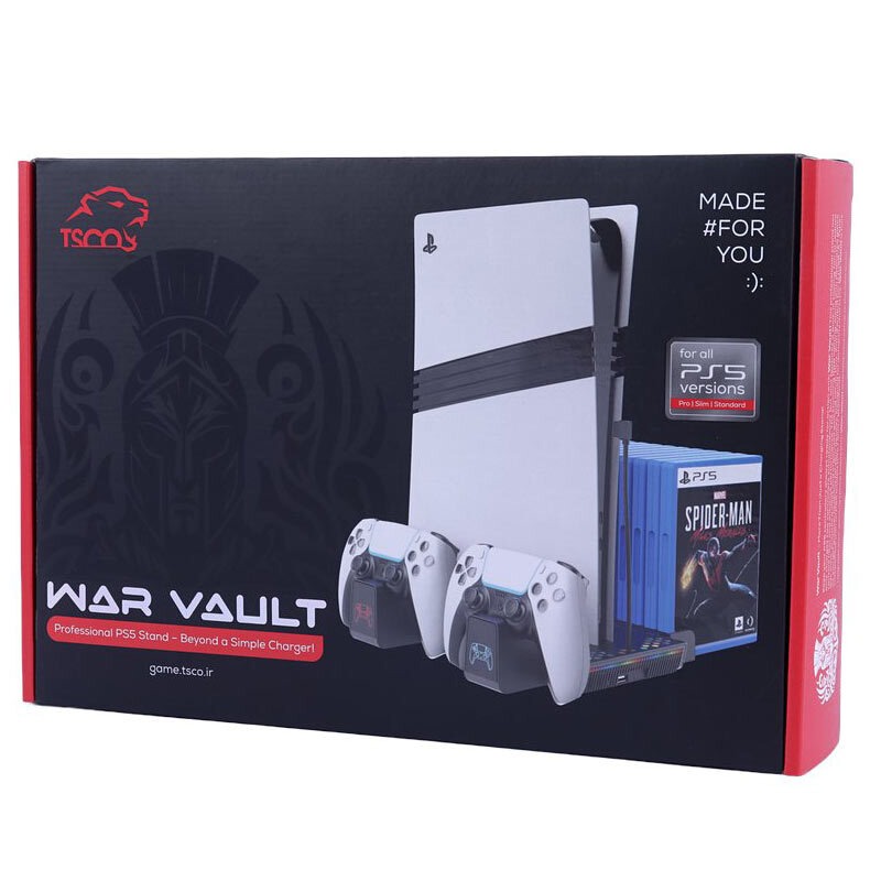 پایه شارژر گیم پد تسکو مدل TGS 16 WarVault-پس کرایهجدید
