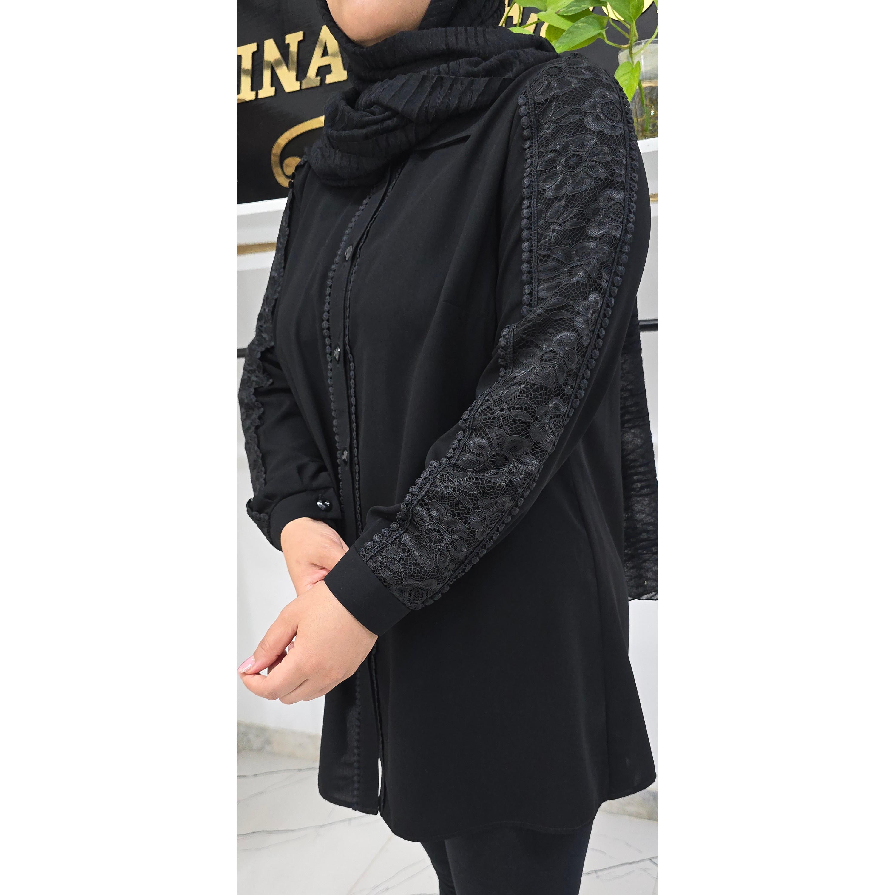 شومیز آستین گیپور 6 تایی ارسال رایگان