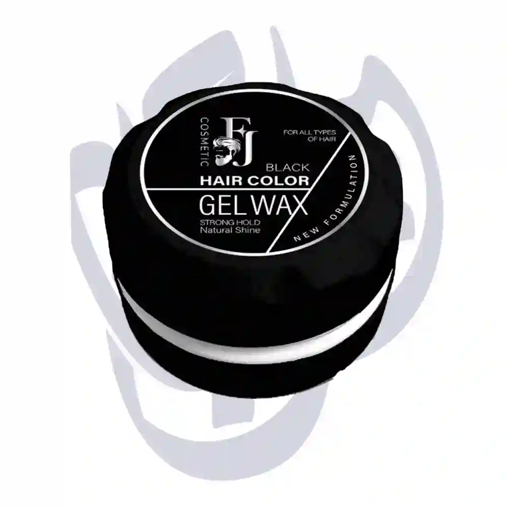 ژل واکس رنگ مو (مشکی) اف جی 150گرمی HAIR COLOR GEL WAXجدید
