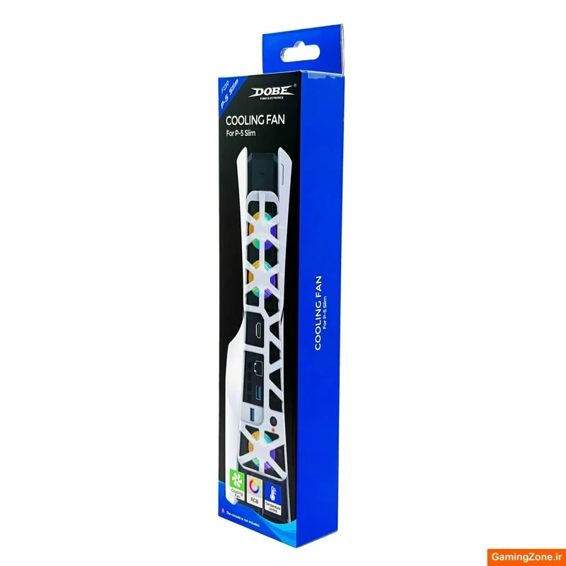 فن خنککننده ps5 اسلیم دابی مدل TP5-3538 RGB نگهدارنده هدست، سازگار با PS5 Slim Standard و Digitaجدید