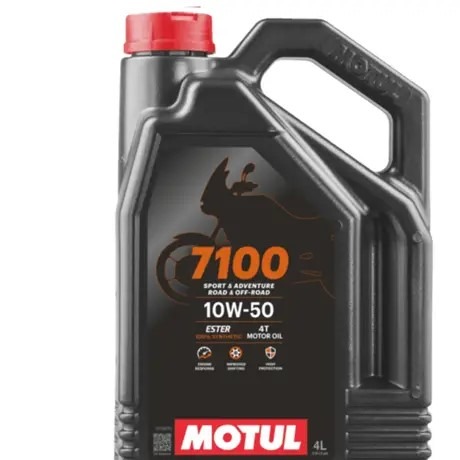 روغن موتور سیکلت 10W50 ت 7100 موتول مام سینتیتیک وارداتی 4 لیتریجدید