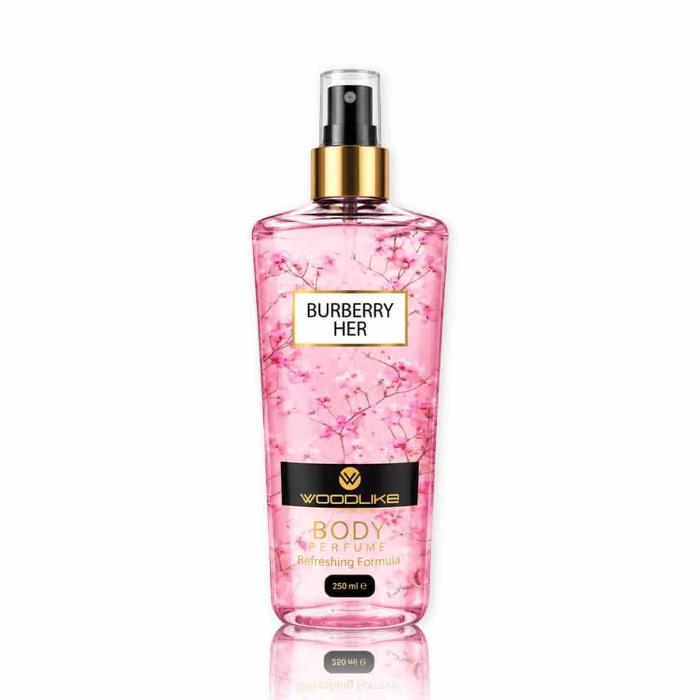 بادی اسپلش باربری هر وودلایک، 250 میل | Woodlike Burberry Her Body Perfume