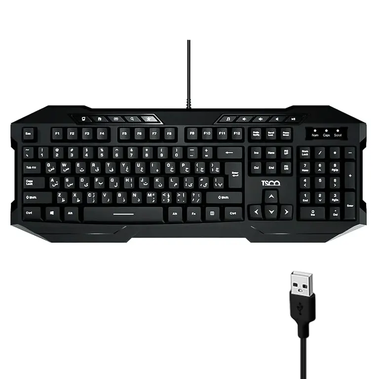 کیبورد با سیم تسکو مدل TK 8042جدید