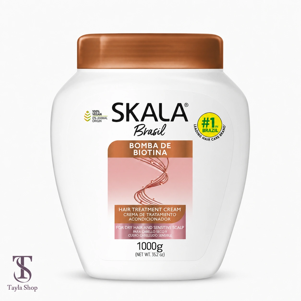 کرم و ماسک درمانی مو اسکالا Bomba de Biotina بمب بیوتین حجم 1 کیلوگرم تقویت کننده و مغذی موهای ضعیف و آسیبدیده