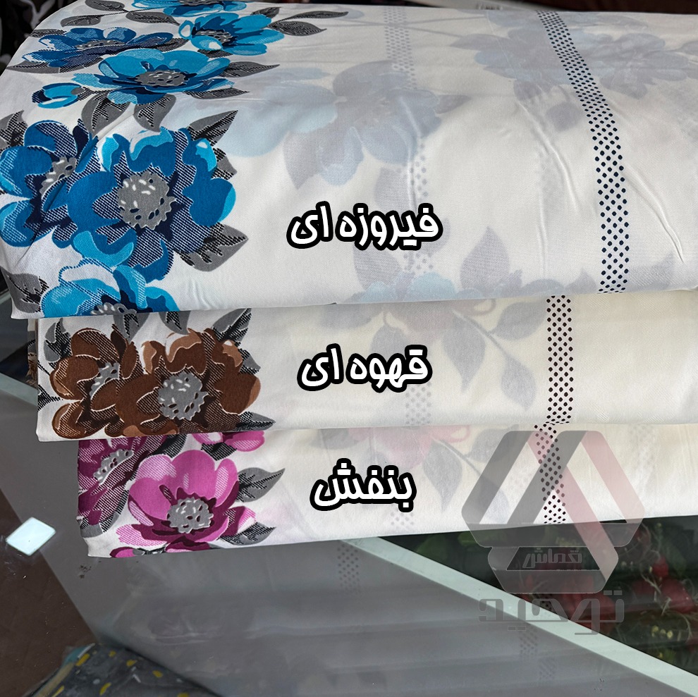 پارچه پرده فلامنت طرح دار عرض 3 متر جنس عالی (متری 379)