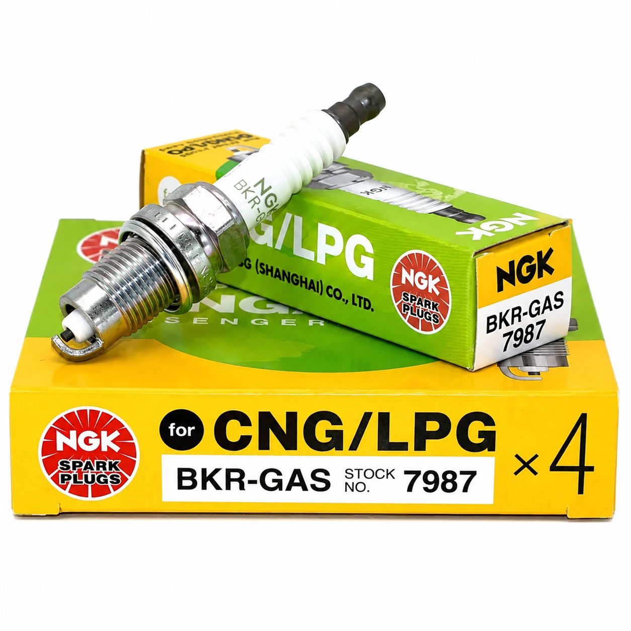 شمع خودروهای دوگانه سوز NGKبا کد 7987 اصلی