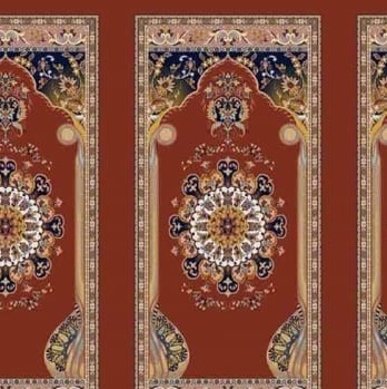سجاده فرش محرابی کلاسیک با ترنج مرکزی و نقوش اسلیمیجدید