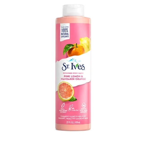 شامپو بدن طراوت بخش سنت ایوز لیمو و پرتقال ST. Ives Pink Lemon Mandarin Orange حجم 650 میلیلیتر اورجینال