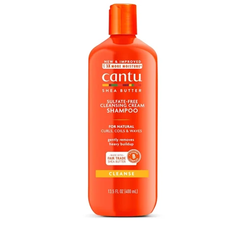 شامپو سر کانتو Cantu مدل Sulfate-Free Cleansing Cream حاوی شیباتر خالص 400 میلیلیتر اورجینالجدید