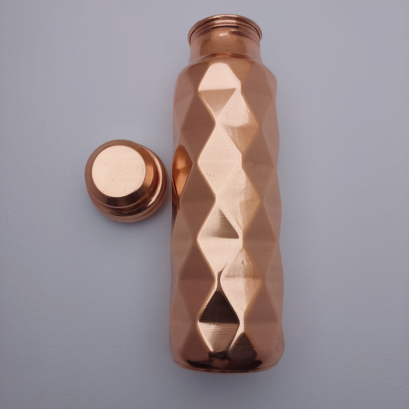 بطری مسی زنجان | مدل 3 بعدی جدید | حجم 600 ml
