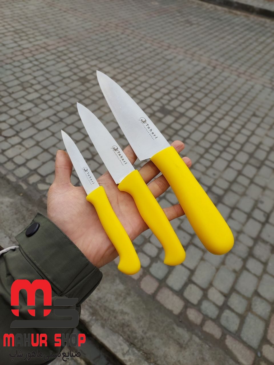 سرویس چاقو آشپزخانه طاهری 2 پارچه بسیار با کیفیت تضمینی