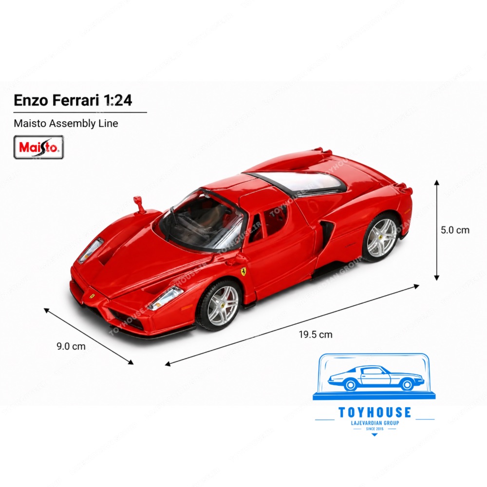 ماکت ماشین مونتاژی فراری انزو 1:24 مایستو