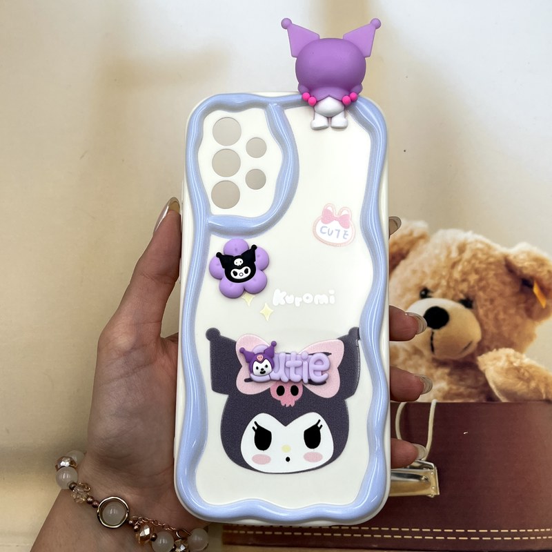قاب گوشی Galaxy A32 4G سامسونگ Toy Friend عروسک دار برجسته ضد ضربه محافظ لنز دار طرح کرومی کد 168469