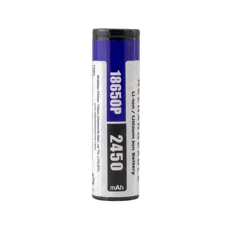 باتری لیتیوم یون 3.7v سایز 18650 سرتخت 2450mAh ضریب جریان 5C مارک ORIONجدید