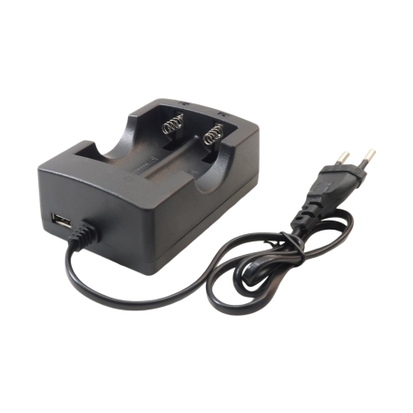 شارژر باتری لیتیوم-یون دوتایی با خروجی USB مارک HWDجدید