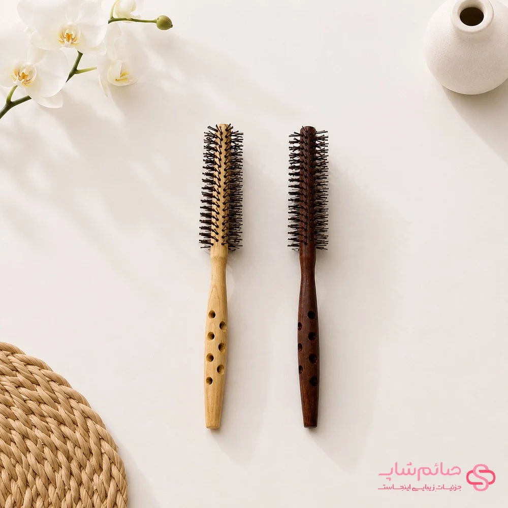 برس چوبی دسته سوراخ دار صائم شاپ کد 536